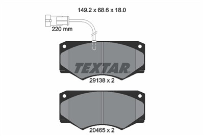TEXTAR 2913801 Číslo výrobce: 20465. EAN: 4019722225673.