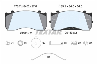 TEXTAR 2918301 Číslo výrobce: 29115. EAN: 4019722448355.