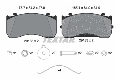 TEXTAR 2918302 Číslo výrobce: 29115. EAN: 4019722448362.