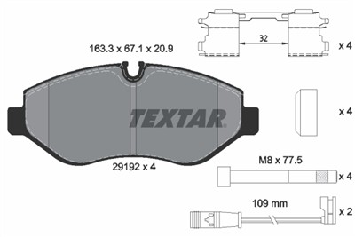 TEXTAR 2919202 Číslo výrobce: 29192. EAN: 4019722295706.