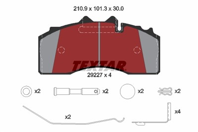 TEXTAR 2922701 Číslo výrobce: 29227. EAN: 4019722304729.