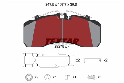 TEXTAR 2927801 Číslo výrobce: 29253. EAN: 4019722407192.