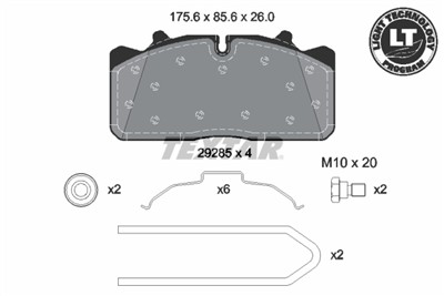 TEXTAR 2928503 Číslo výrobce: 29285. EAN: 4019722456978.