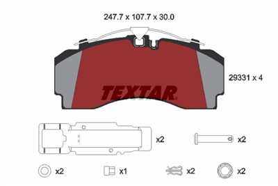 TEXTAR 2933101 Číslo výrobce: 29331. EAN: 4019722476938.