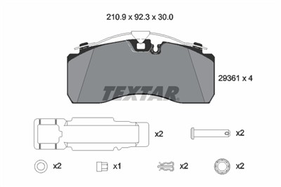 TEXTAR 2936101 Číslo výrobce: 29361. EAN: 4019722476952.