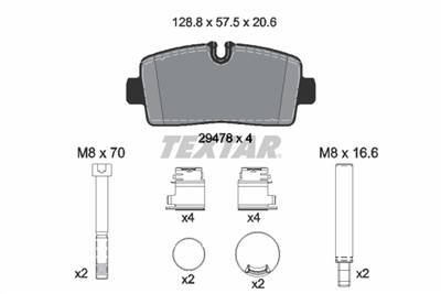 TEXTAR 2947801 Číslo výrobce: 29478. EAN: 4019722589621.