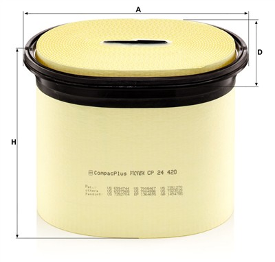 MANN-FILTER CP 24 420 EAN: 4011558460204.
