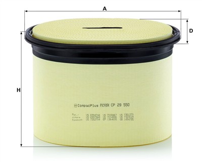 MANN-FILTER CP 29 550 EAN: 4011558460105.