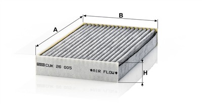 MANN-FILTER CUK 26 005 EAN: 4011558022495.
