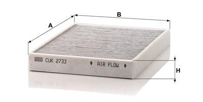 MANN-FILTER CUK 2733 EAN: 4011558411008.