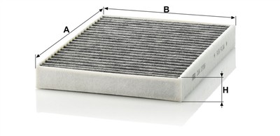 MANN-FILTER CUK 2736-2 EAN: 4011558303105.