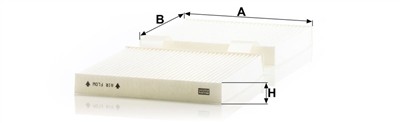 MANN-FILTER CU 19 004 EAN: 4011558036553.