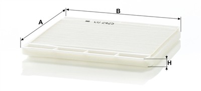 MANN-FILTER CU 2425 EAN: 4011558301804.