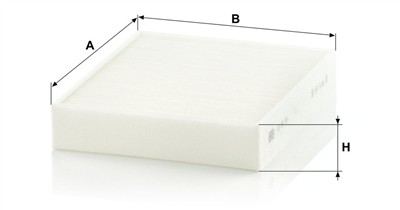 MANN-FILTER CU 25 001 EAN: 4011558022228.