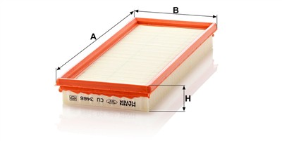 MANN-FILTER CU 3466 EAN: 4011558301309.