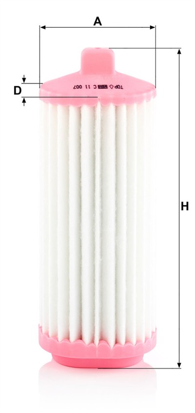 MANN-FILTER C 11 007 EAN: 4011558083908.