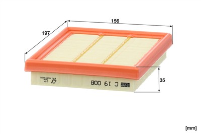 MANN-FILTER C 19 008 EAN: 4011558780760.