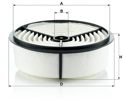 MANN-FILTER C 2262 EAN: 4011558165505.
