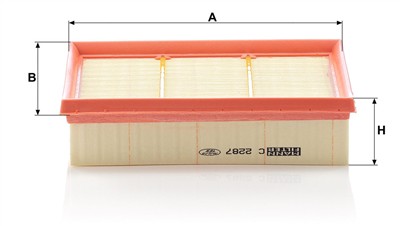 MANN-FILTER C 2287 EAN: 4011558350208.