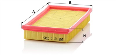 MANN-FILTER C 2345 EAN: 4011558158408.