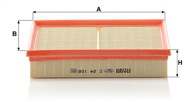 MANN-FILTER C 24 106 EAN: 4011558176709.