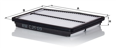 MANN-FILTER C 25 129 EAN: 4011558823634.