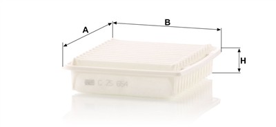 MANN-FILTER C 25 654 EAN: 4011558054946.