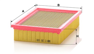 MANN-FILTER C 26 100 EAN: 4011558367404.