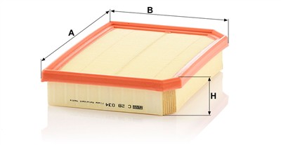 MANN-FILTER C 28 034 EAN: 4011558092306.