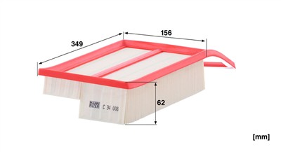 MANN-FILTER C 34 008 EAN: 4011558093778.