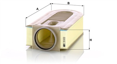 MANN-FILTER C 35 003 EAN: 4011558007386.