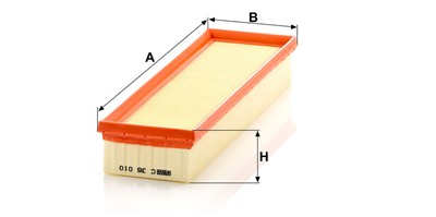 MANN-FILTER C 36 010 EAN: 4011558024628.