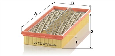MANN-FILTER C 38 163/1 EAN: 4011558139605.