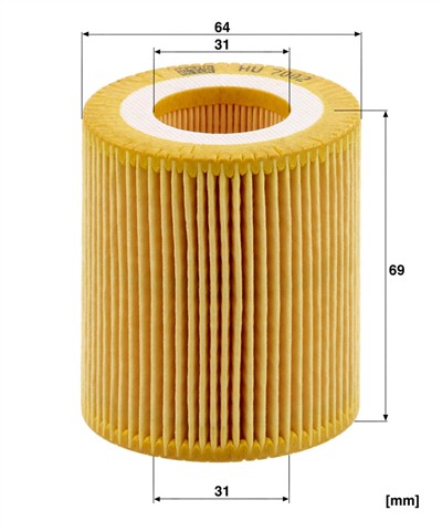 MANN-FILTER HU 7002 z EAN: 4011558025441.