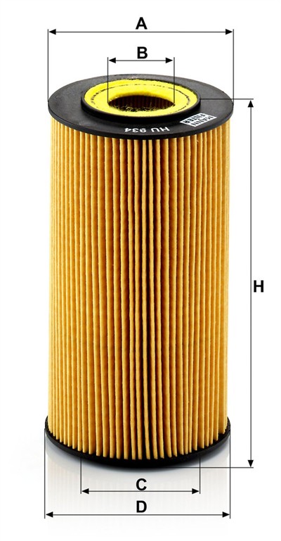 MANN-FILTER HU 934 x EAN: 4011558295202.