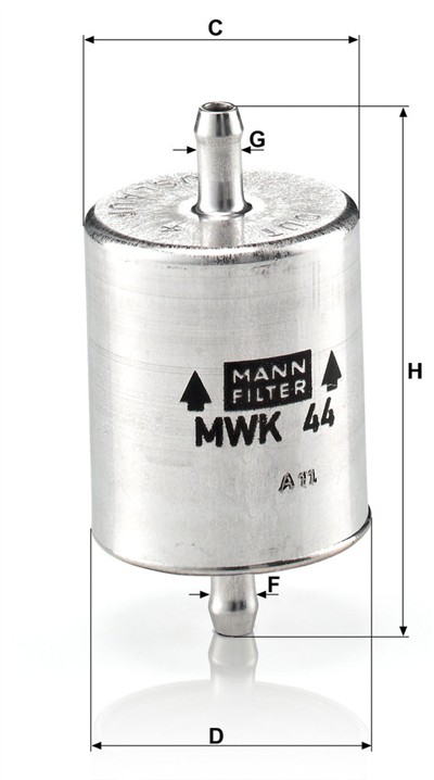 MANN-FILTER MWK 44 EAN: 4011558760007.