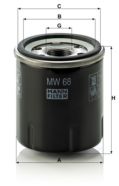MANN-FILTER MW 68 EAN: 4011558841607.