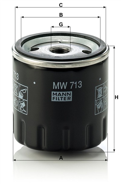MANN-FILTER MW 713 EAN: 4011558842208.