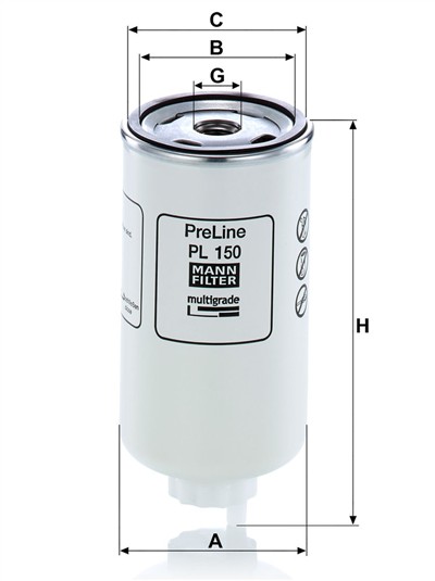 MANN-FILTER PL 150 EAN: 4011558863302.