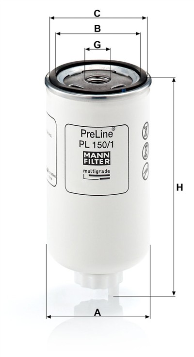 MANN-FILTER PL 150/1 EAN: 4011558600501.