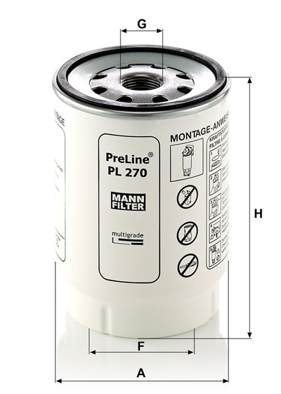 MANN-FILTER PL 270 x EAN: 4011558935702.