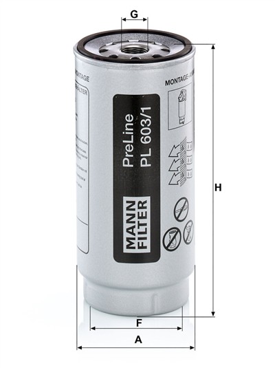 MANN-FILTER PL 603/1 x EAN: 4011558812775.
