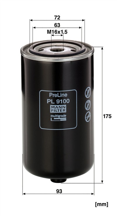 MANN-FILTER PL 9100 EAN: 4011558058883.