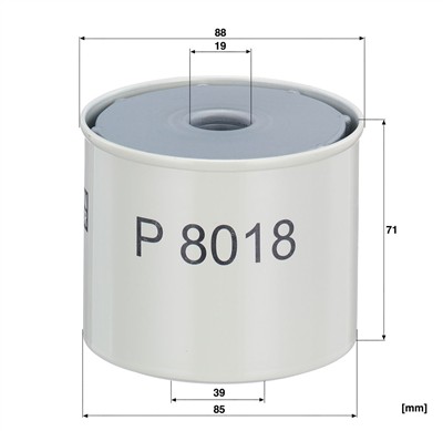 MANN-FILTER P 8018 x EAN: 4011558827175.