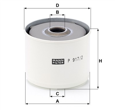 MANN-FILTER P 917/2 X EAN: 4011558055271.