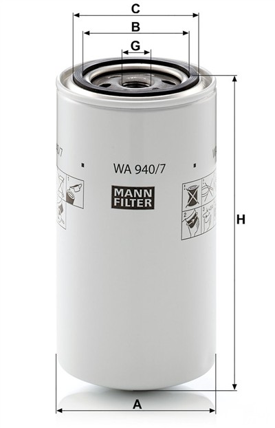 MANN-FILTER WA 940/7 EAN: 4011558790509.
