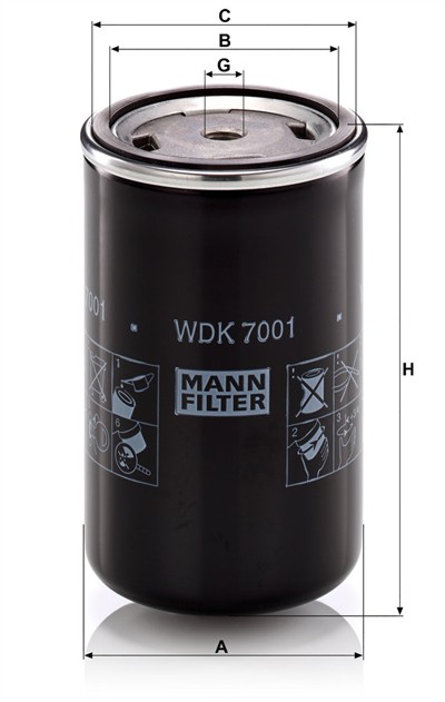 MANN-FILTER WDK 7001 EAN: 4011558824778.