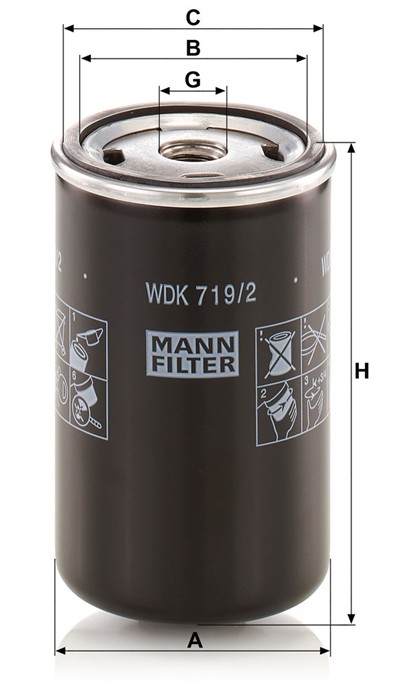 MANN-FILTER WDK 719/2 EAN: 4011558093419.