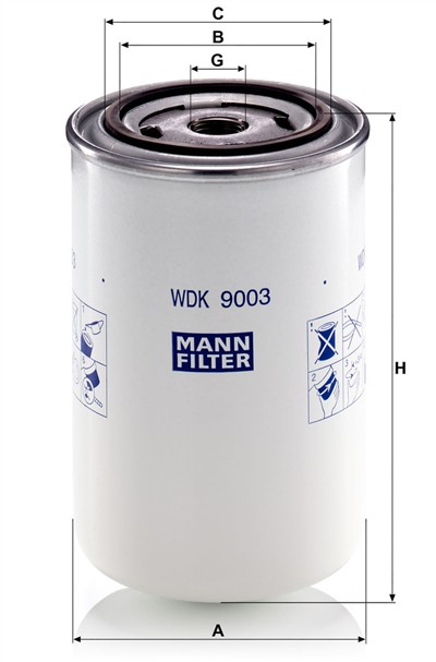 MANN-FILTER WDK 9003 EAN: 4011558825041.