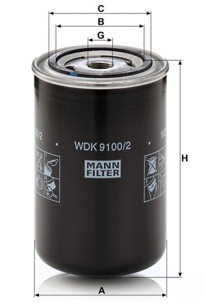 MANN-FILTER WDK 9100/2 EAN: 4011558097752.